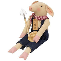 Daniel Gardener Pig Doll - The Fox Decor