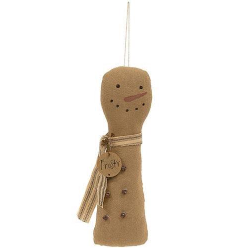 Primitive Frosty Jingles Snowman Hanger - The Fox Decor