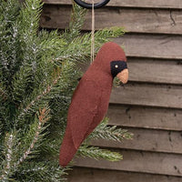 Thumbnail for Stuffed Primitive Cardinal Ornament