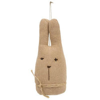 Fabric Rabbit Head Ornament 3 Asstd - The Fox Decor