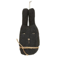 Fabric Rabbit Head Ornament 3 Asstd - The Fox Decor