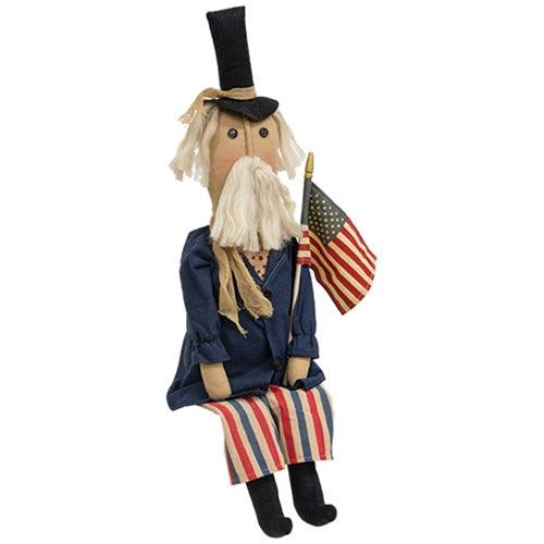Uncle Sam w American Flag Doll - The Fox Decor
