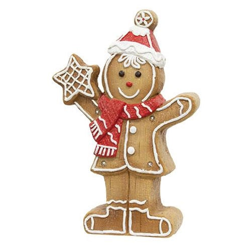 LED Resin Mr Gingerbread Man