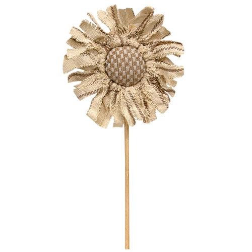 Striped & Weave Pattern Sunflower Pick 135 - The Fox Decor