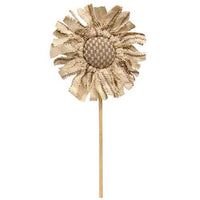 Striped & Weave Pattern Sunflower Pick 135 - The Fox Decor