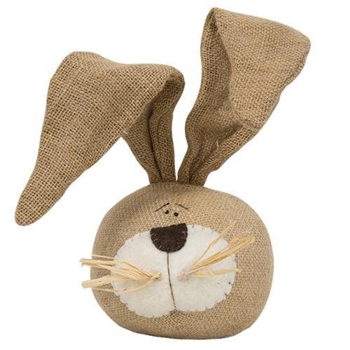 Stuffed Burlap Bunny Head 3 Asstd - The Fox Decor