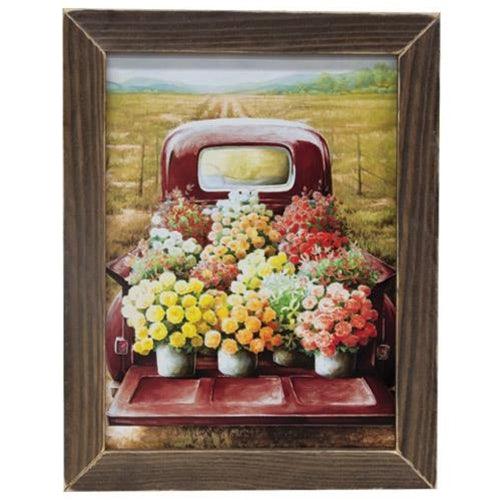 Fresh Picked Print 13x17 Stained Frame - The Fox Decor