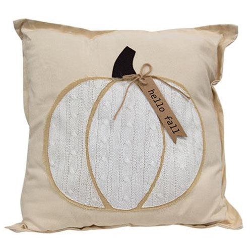 Hello Fall Pumpkin Pillow - The Fox Decor