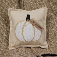 So Thankful Cream Pumpkin Pillow - The Fox Decor