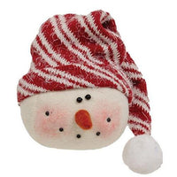 Thumbnail for Stocking Cap Frosty Snowman Head - The Fox Decor