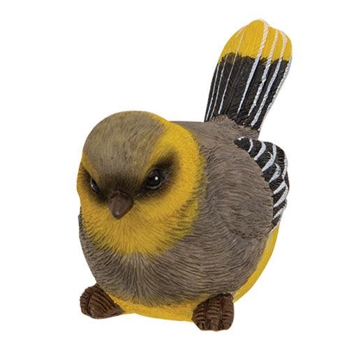 Round Resin Spring Bird 3 Asstd - The Fox Decor