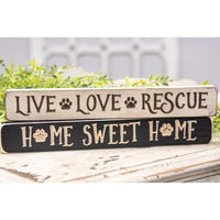 Thumbnail for Pawprint Home Sweet Home Engraved Block 12