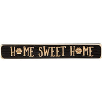 Thumbnail for Pawprint Home Sweet Home Engraved Block 12