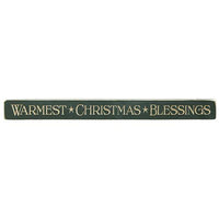 Thumbnail for Warmest Christmas Blessings Engraved Block 18