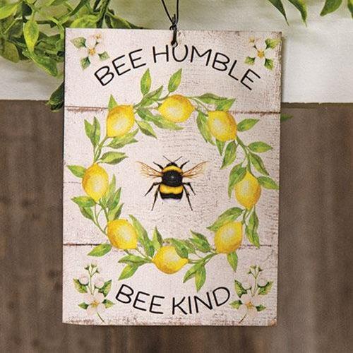 Bee Humble Bee Kind Lemon Wreath Ornament - The Fox Decor