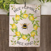 Bee Humble Bee Kind Lemon Wreath Ornament - The Fox Decor