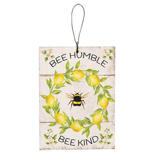 Bee Humble Bee Kind Lemon Wreath Ornament - The Fox Decor