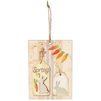Bunny Treats Ornament 3 Asstd - The Fox Decor