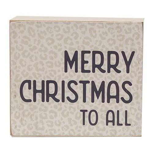 3 Set Merry Christmas to All Blocks - The Fox Decor