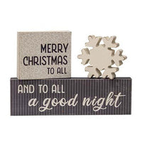 3 Set Merry Christmas to All Blocks - The Fox Decor
