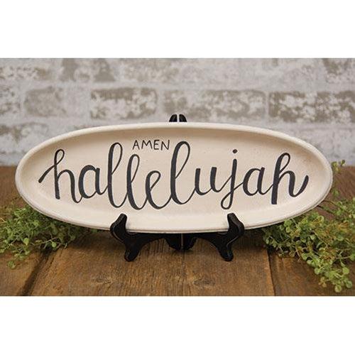 Amen Oval Tray - The Fox Decor