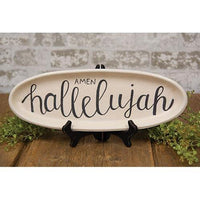 Amen Oval Tray - The Fox Decor