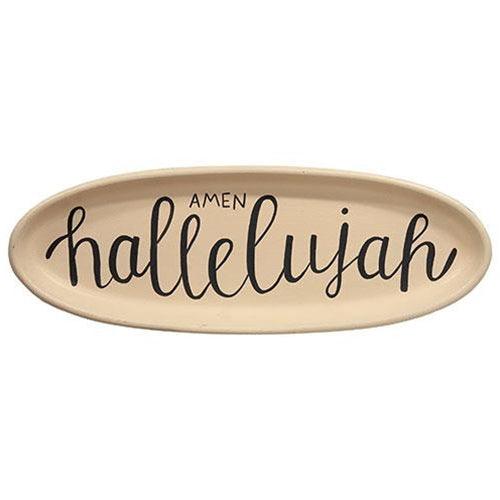 Amen Oval Tray - The Fox Decor