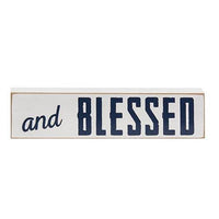 3 Set Red White and Blessed Blocks - The Fox Decor