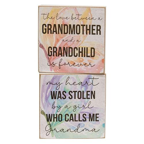 Grandmother Butterfly Square Block 2 Asstd - The Fox Decor