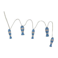Thumbnail for Distressed Wooden Fish Garland 6 Asstd - The Fox Decor