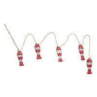 Thumbnail for Distressed Wooden Fish Garland 6 Asstd - The Fox Decor