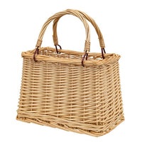 Thumbnail for Natural Willow Tapered Basket w Handles