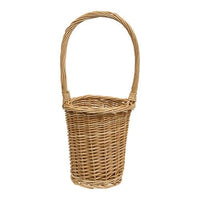 Natural Willow Flower Basket w Handle - The Fox Decor