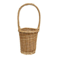 Thumbnail for Natural Willow Flower Basket w Handle