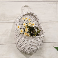 Thumbnail for White Willow Wall Pocket Basket