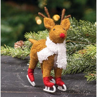 Thumbnail for Skating Reindeer Felted Ornament - The Fox Decor