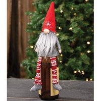 Nordic Gnome Red Felted Bottle Topper - The Fox Decor
