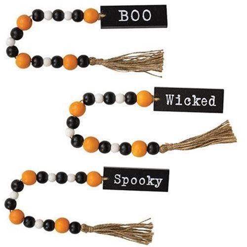 Halloween Beaded Garland with Tassel 3 Asstd - The Fox Decor