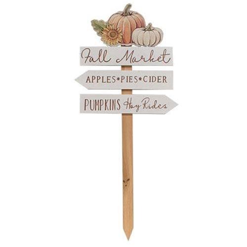 Fall Market Wooden Yard Stake