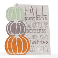 Thumbnail for Fall Words Wood Easel Sign - The Fox Decor