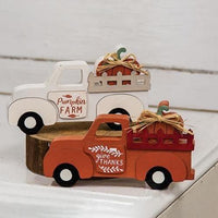 Harvest Pumpkin Truck Sitter 2 Asstd - The Fox Decor