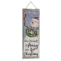 Thumbnail for Christmas Snowman Metal Signs 3 Asstd - The Fox Decor