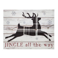 Thumbnail for Jingle All the Way Sign with Reindeer - The Fox Decor