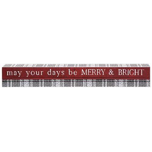 Love You to the North Pole May Your Days Be Merry Sign 2 Asstd - The Fox Decor