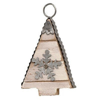 Galvanized Tree Ornament 2 Asstd - The Fox Decor