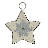 Thumbnail for Galvanized Star Ornament 2 Asstd