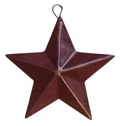 2-1 4 Mini Barn Star - Burgundy - The Fox Decor