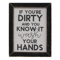 Thumbnail for If You're Dirty and You Know It Print Black Wash Frame - The Fox Decor