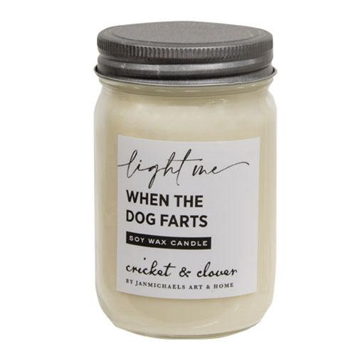Dog Farts Soy Mason Jar Candle - The Fox Decor