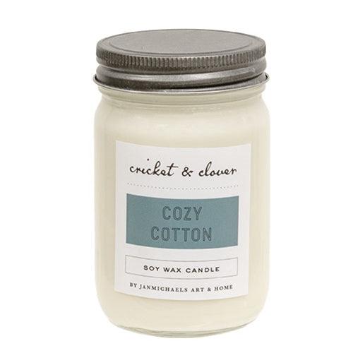 Cozy Cotton Soy Jar Candle, 12oz